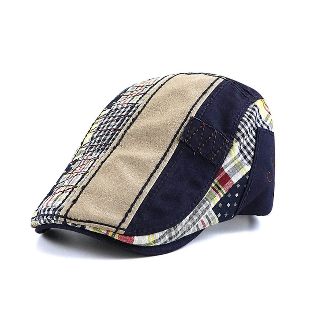 MOLLOY | Patchwork Cotton Flat Cap
