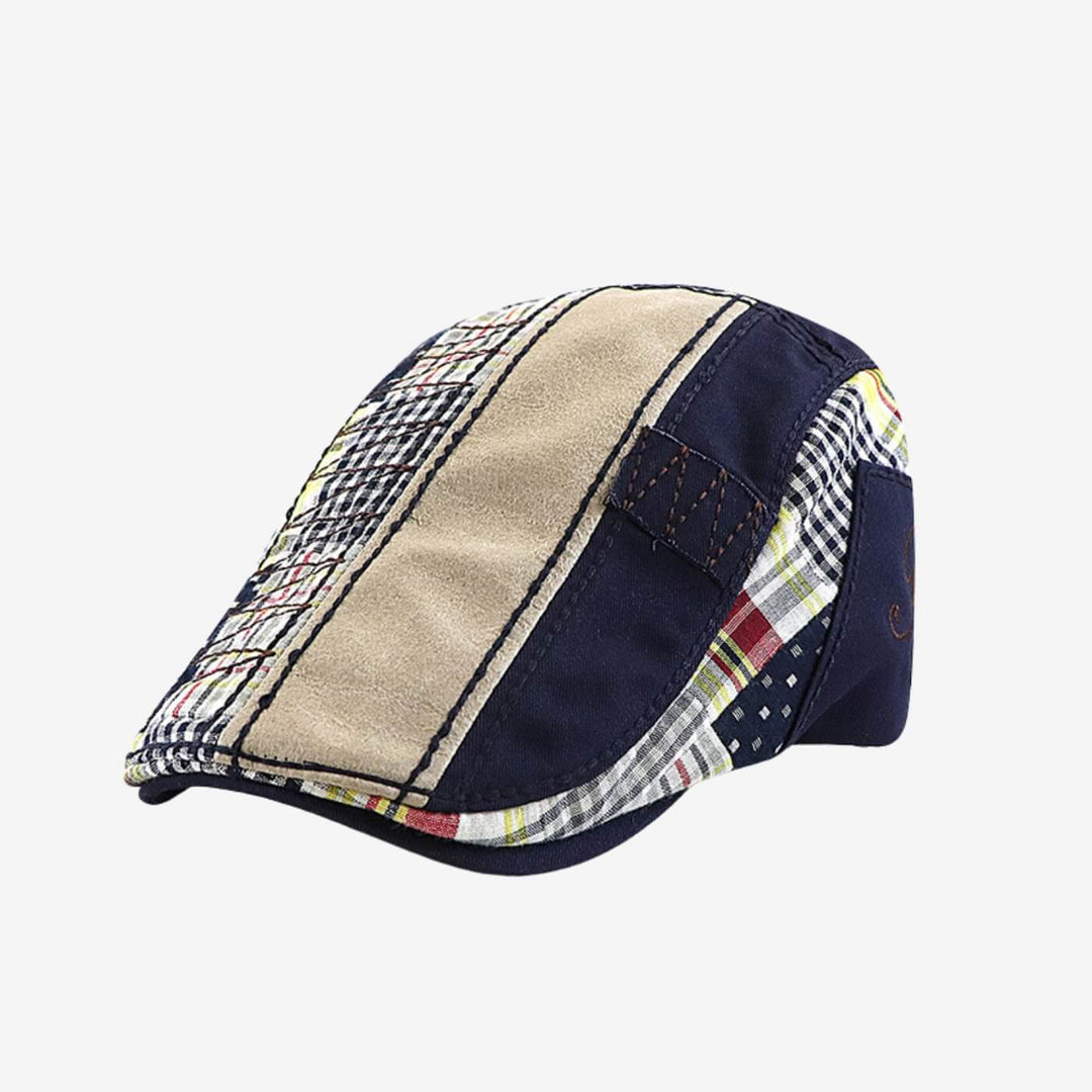 MOLLOY | Patchwork Cotton Flat Cap