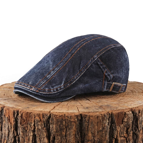 HANLON | Denim Flat Cap