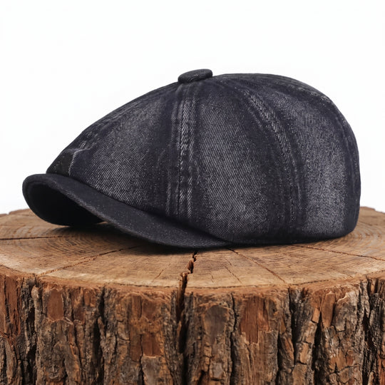 MCCARTHY | Denim Newsboy Cap