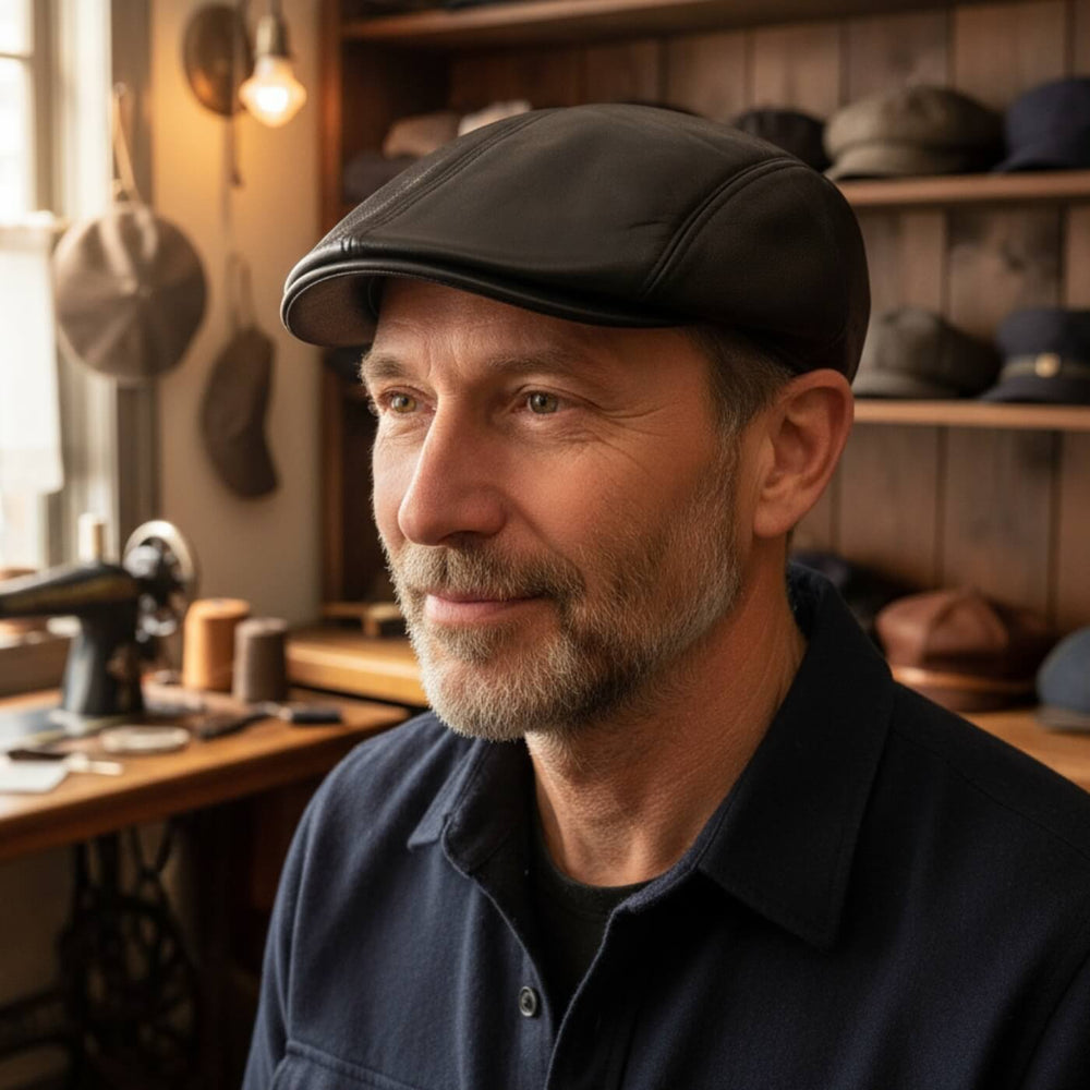 VAUGHAN | Leather Ivy Cap