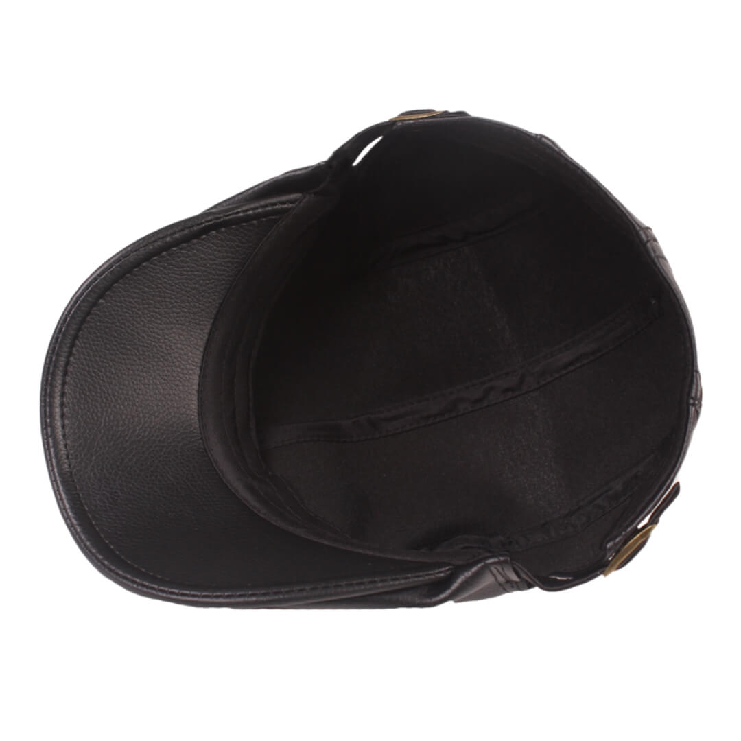 SCANLON | Leather Flat Cap