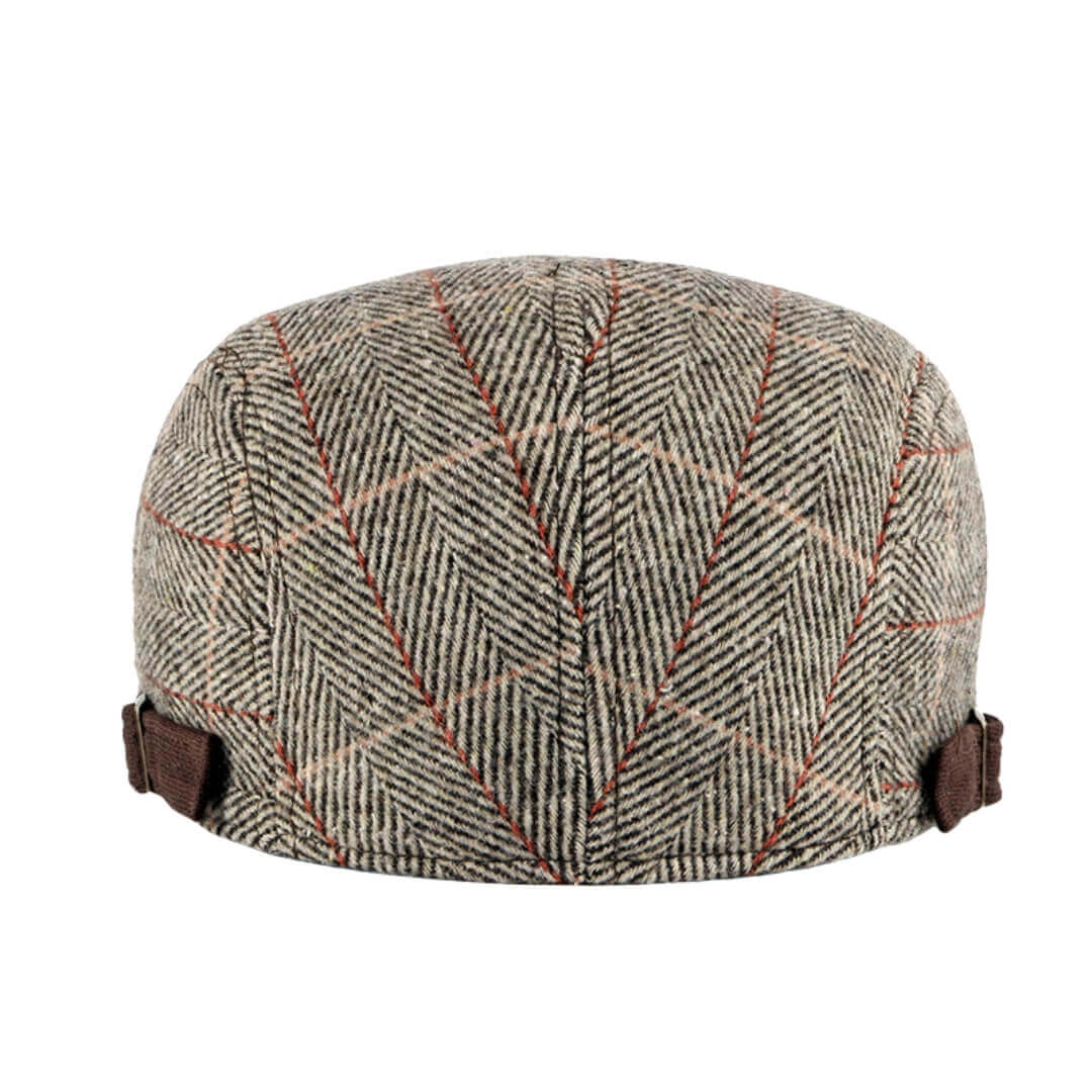 FARRELL | Herringbone Cotton Knitted Flat Cap