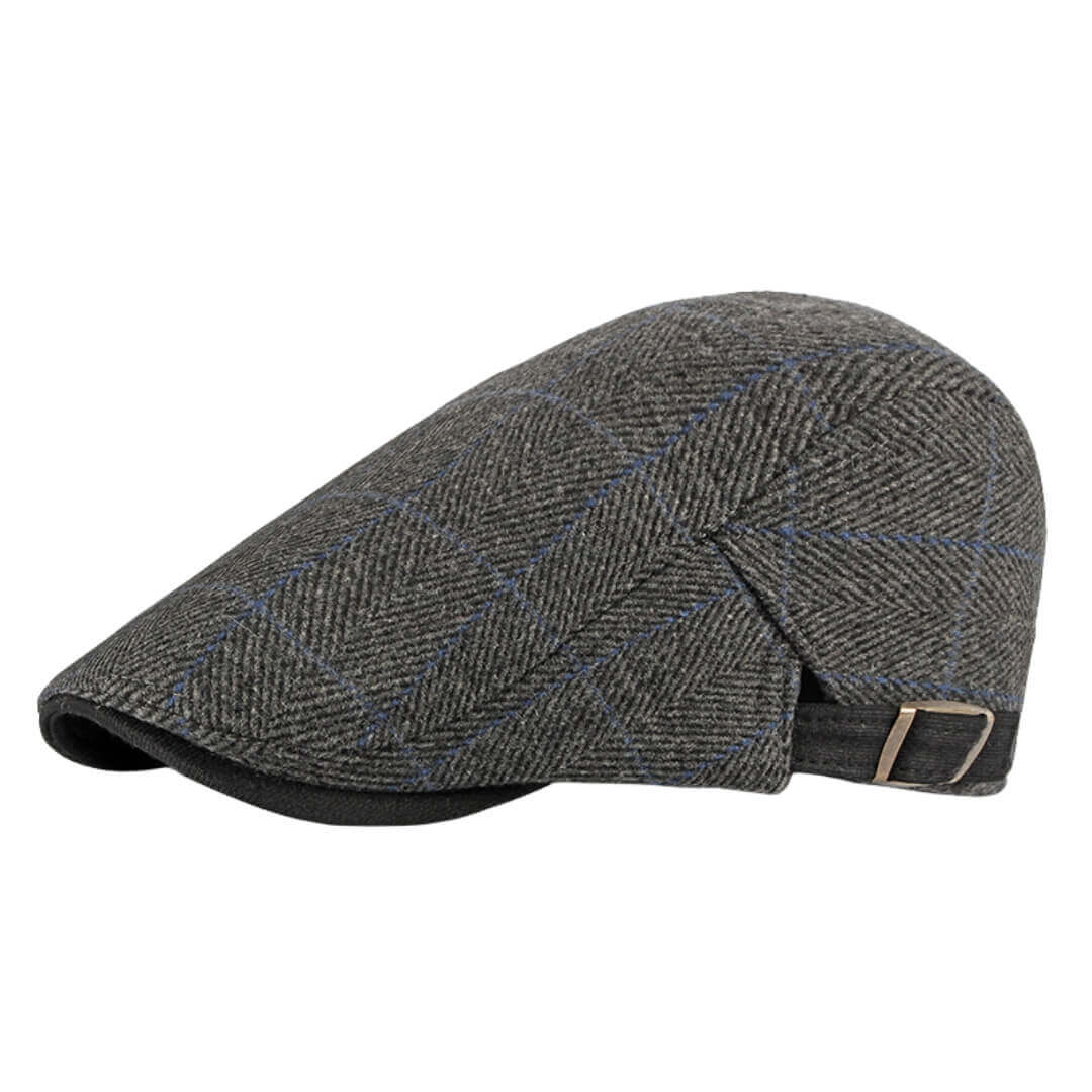 FARRELL | Herringbone Cotton Knitted Flat Cap