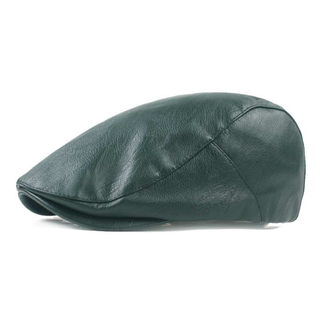 FINLEY | Leather Flat Cap