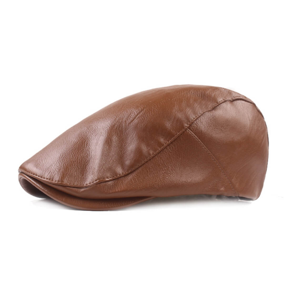 FINLEY | Leather Flat Cap