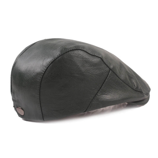 FINLEY | Leather Flat Cap