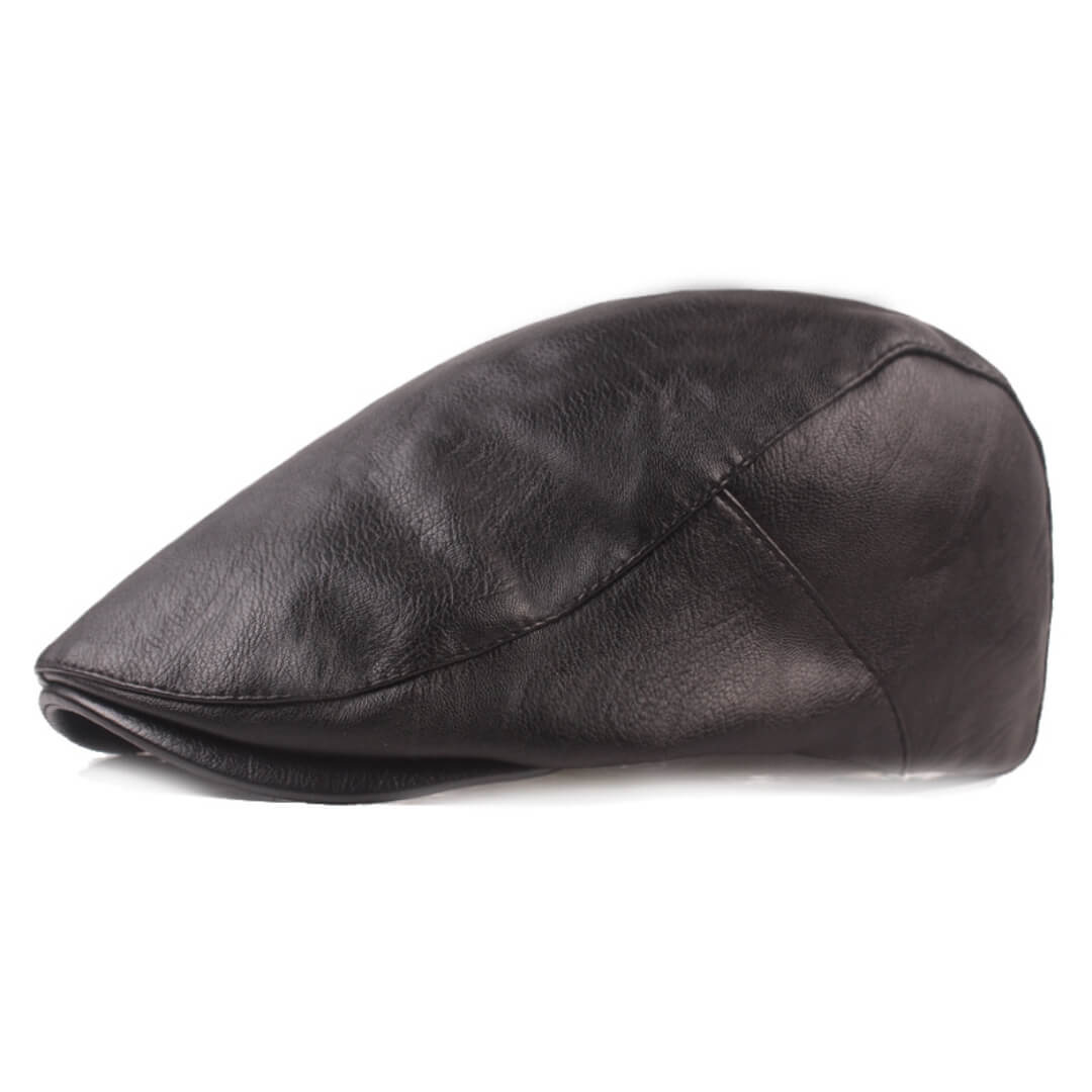 FINLEY | Leather Flat Cap
