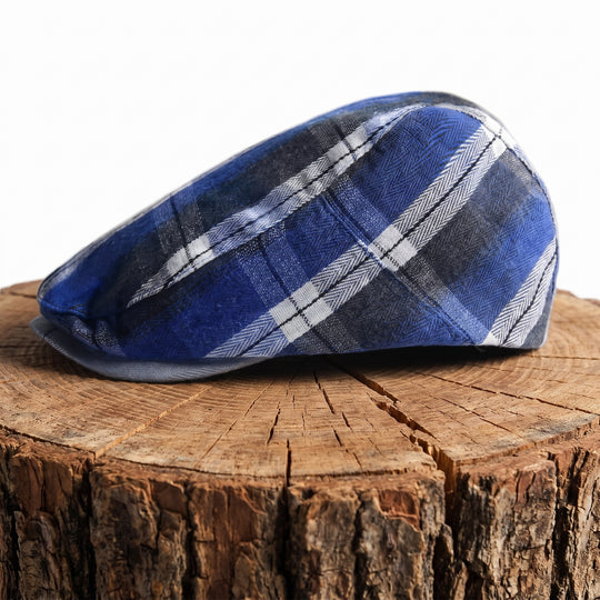 WARD | Plaid Cotton Flat Cap