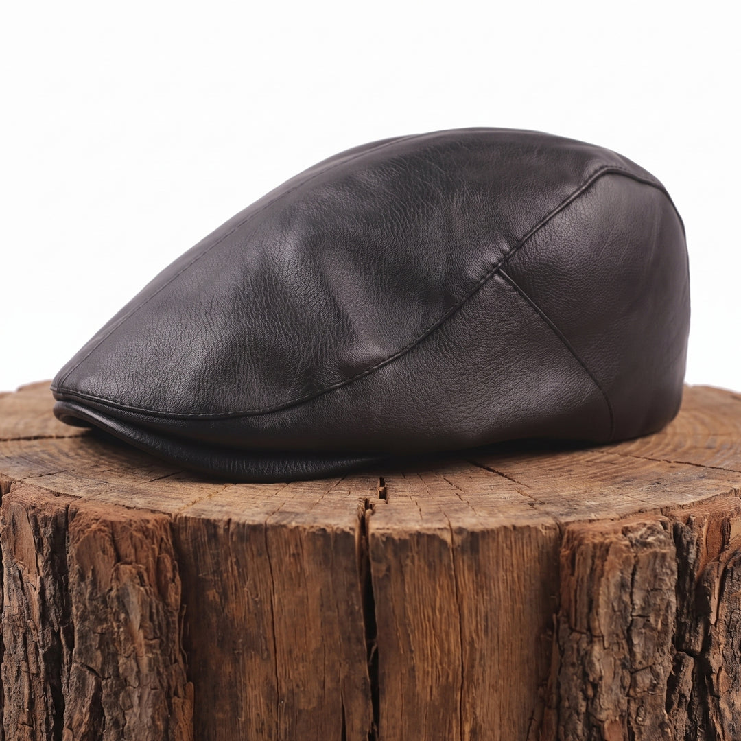 FINLEY | Leather Flat Cap