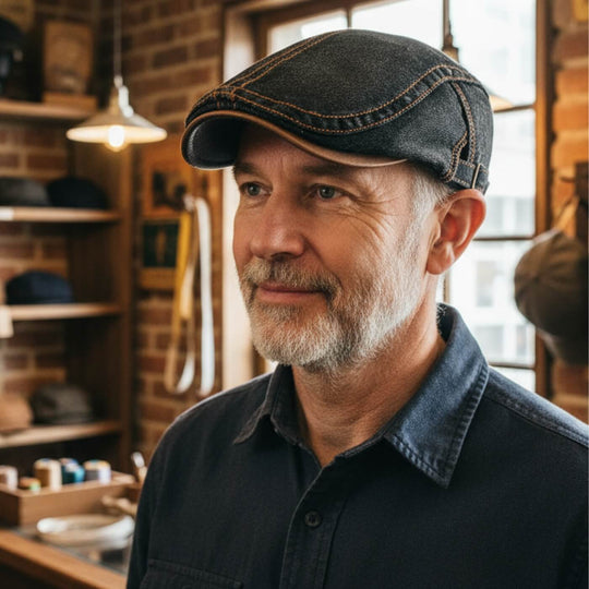 FAGAN | Denim Flat Cap