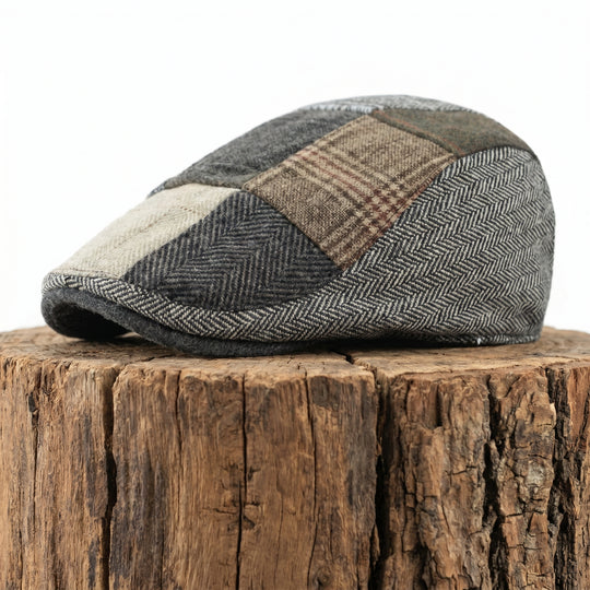 FLANAGAN | Patchwork Tweed Flat Cap