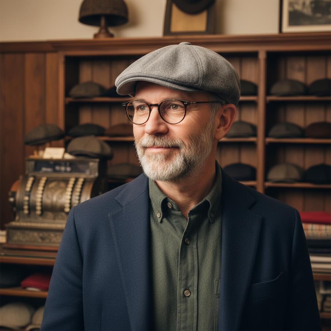 FITZPATRICK | Linen Blend Flat Cap