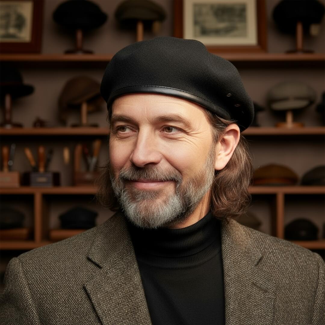 DEMPSEY | Wool Blend Military Beret