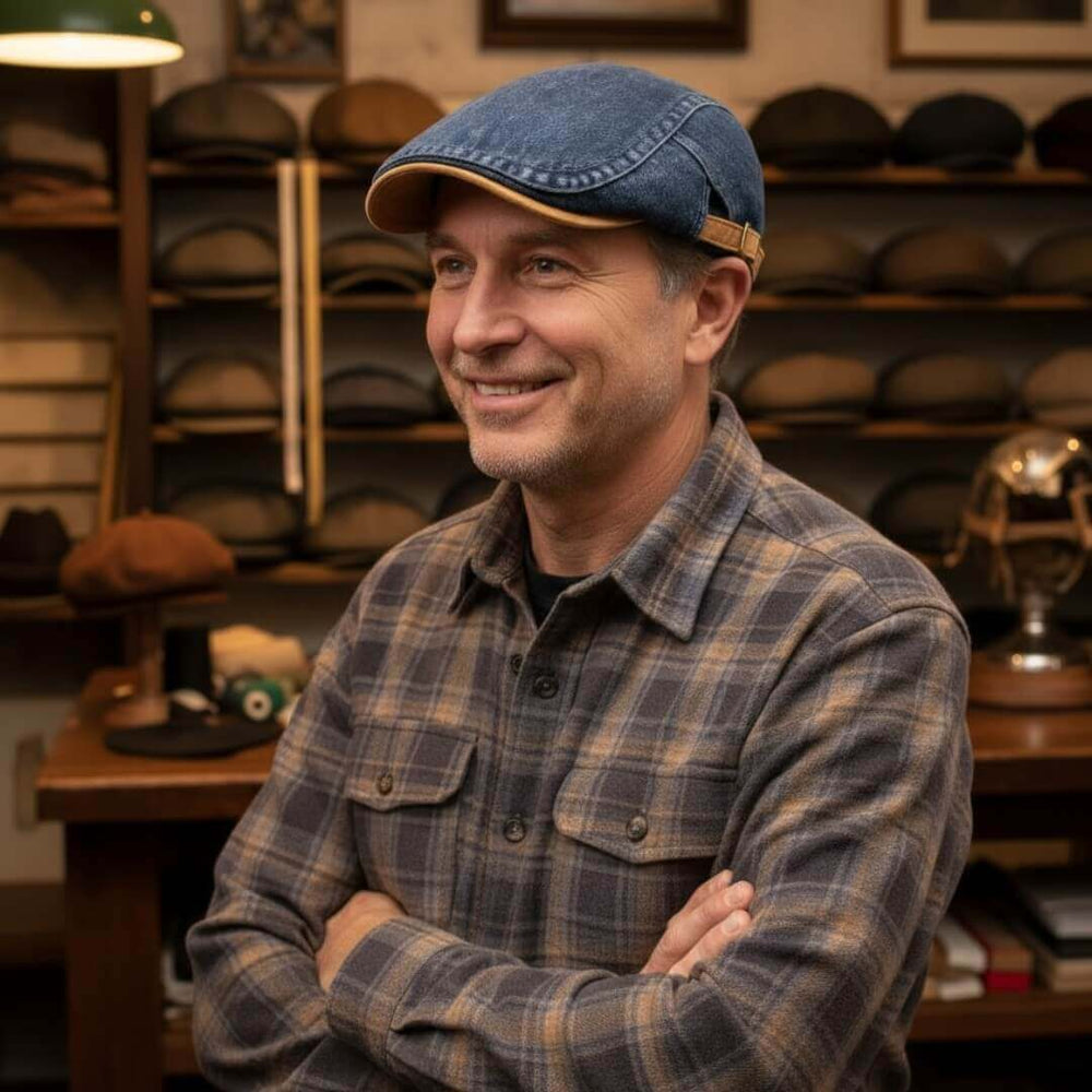 MCGRATH | Denim Flat Cap