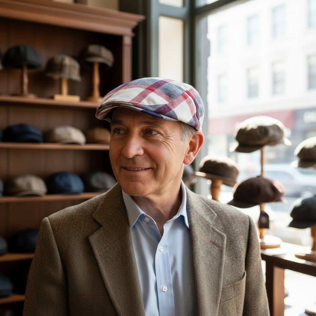 FOLEY | Cotton Patchwork Flat Cap