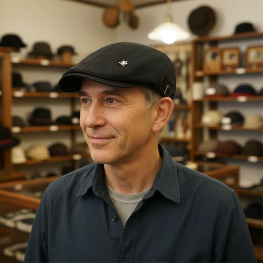MONAHAN | Structured Cotton Flat Cap
