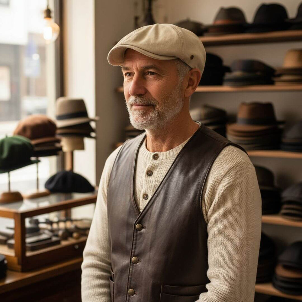 LYNCH | Brushed Cotton Flat Cap