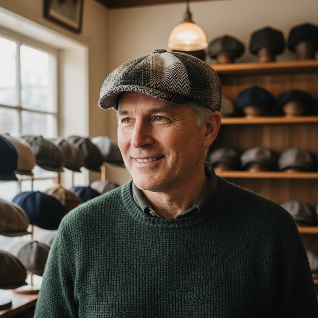 O'BRIEN | Wool Blend Newsboy Cap
