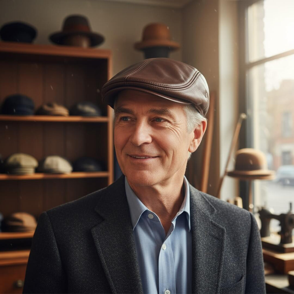 MCKENNA | Leather Ivy Cap