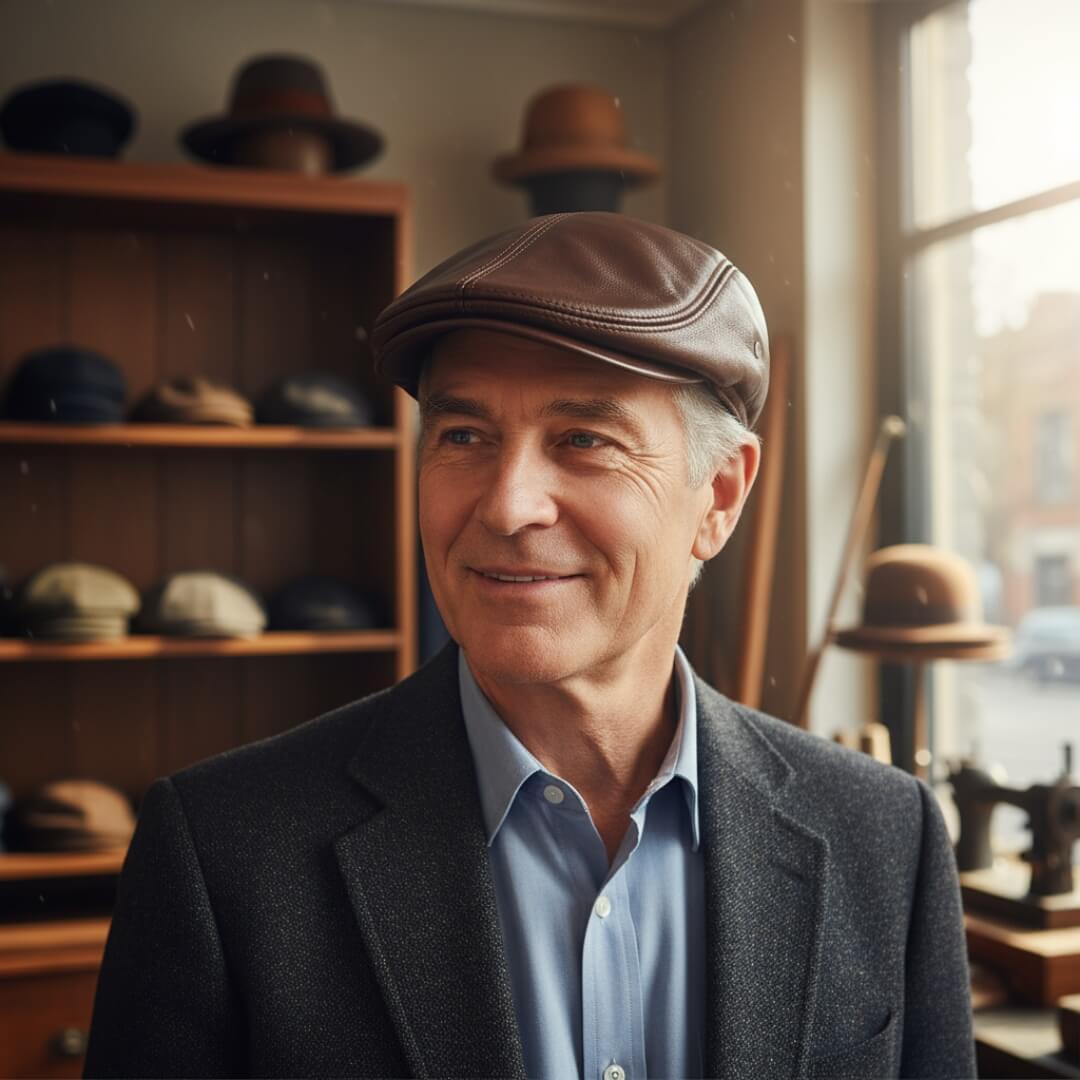 MCKENNA | Leather Ivy Cap