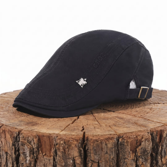 MONAHAN | Structured Cotton Flat Cap