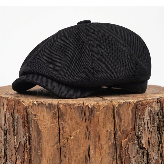 MURPHY | Textured Cotton Newsboy Cap