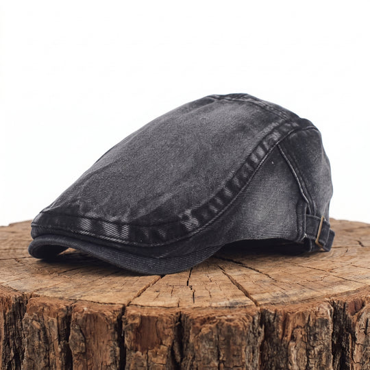 KAVANAGH | Washed Denim Flat Cap
