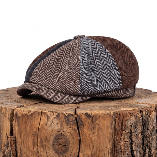 GALLAGHER | Wool Blend Patchwork Cap