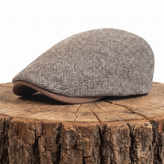 DUFFY | Wool Herringbone Ivy Cap