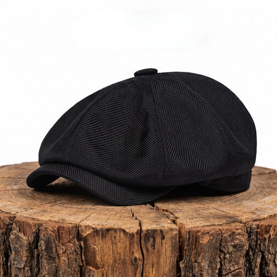 BRENNAN | Woven Tweed Newsboy Cap