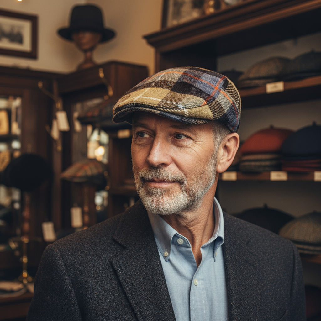 O'MALLEY | Wool Blend Flat Cap
