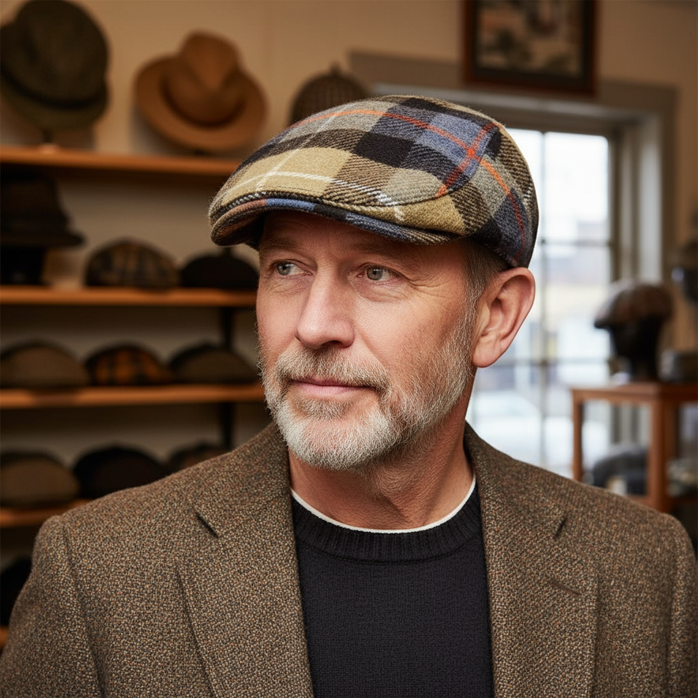 O'MALLEY | Wool Blend Flat Cap