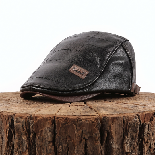 BURKE | Vegan Leather Flat Cap